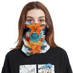 Spring Flowers Face Covering Bandana (two Sides) by LW41021