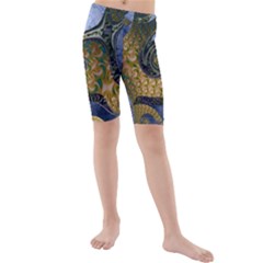 Sea Of Wonder Kids  Mid Length Swim Shorts by LW41021