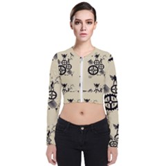 Angels Long Sleeve Zip Up Bomber Jacket by PollyParadise