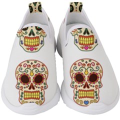 Day Of The Dead Day Of The Dead Kids  Slip On Sneakers by GrowBasket