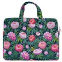 Delicate Watercolor Peony MacBook Pro Double Pocket Laptop Bag View1