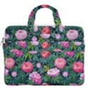 Delicate Watercolor Peony MacBook Pro Double Pocket Laptop Bag View2