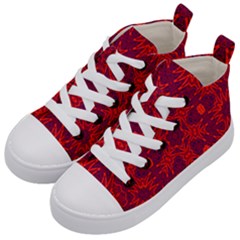 Red Rose Kids  Mid-top Canvas Sneakers by LW323