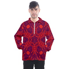 Red Rose Men s Half Zip Pullover by LW323