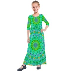 Greenspring Kids  Quarter Sleeve Maxi Dress by LW323