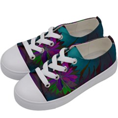 Evening Bloom Kids  Low Top Canvas Sneakers by LW323