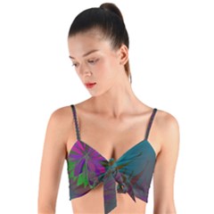 Evening Bloom Woven Tie Front Bralet by LW323