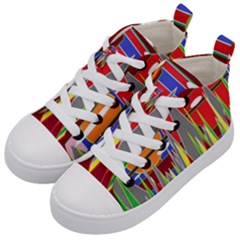 Forrest Sunset Kids  Mid-top Canvas Sneakers by LW323