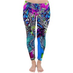 Exotic Flowers In Vase Classic Winter Leggings by LW323