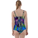 Exotic Flowers in Vase Twist Front Tankini Set View2