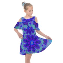 New Day Kids  Shoulder Cutout Chiffon Dress by LW323