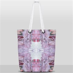 Pebbles Repeats I Full Print Rope Handle Tote (small) by kaleidomarblingart