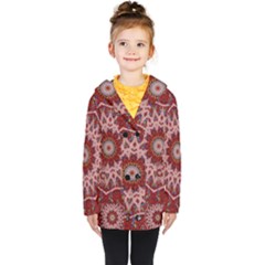 Redyarn Kids  Double Breasted Button Coat by LW323