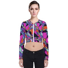 Abstract 2 Long Sleeve Zip Up Bomber Jacket by LW323