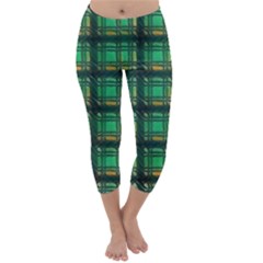 Green Clover Capri Winter Leggings  by LW323