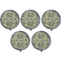 Folk floral pattern. Abstract flowers surface design. Seamless pattern Mini Round Pill Box (Pack of 5) View1