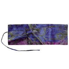 Warp And Weft Roll Up Canvas Pencil Holder (m) by kaleidomarblingart