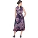  Abstract Marbling Round Neck Boho Dress View2