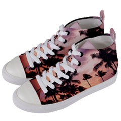 Palm Trees Women s Mid-top Canvas Sneakers by LW323