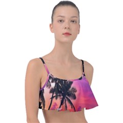 Ocean Paradise Frill Bikini Top by LW323