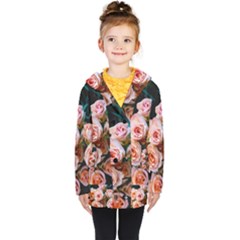 Sweet Roses Kids  Double Breasted Button Coat by LW323