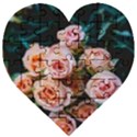 Sweet Roses Wooden Puzzle Heart View1