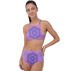 Cotton Candy High Waist Tankini Set by LW323