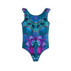 Peacock2 Kids  Frill Swimsuit by LW323