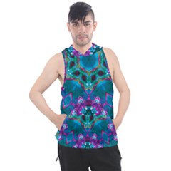 Peacock2 Men s Sleeveless Hoodie by LW323