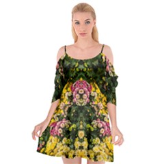 Springflowers Cutout Spaghetti Strap Chiffon Dress by LW323