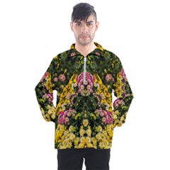 Springflowers Men s Half Zip Pullover by LW323