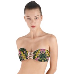 Springflowers Twist Bandeau Bikini Top by LW323