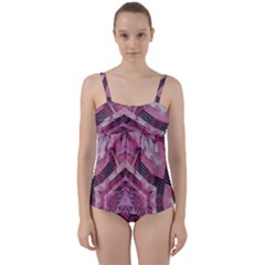 Godsglory1 Twist Front Tankini Set by LW323