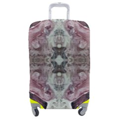 Pebbles Repeats Iv Luggage Cover (medium) by kaleidomarblingart