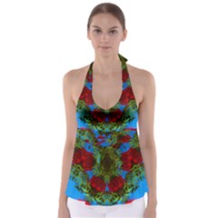 Rosette Babydoll Tankini Top by LW323