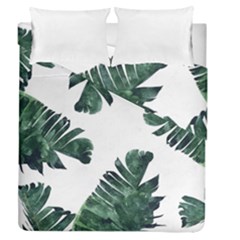 Banana Leaves Duvet Cover Double Side (queen Size) by goljakoff