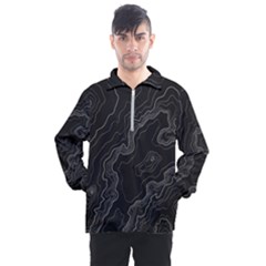 Topography Map Men s Half Zip Pullover by goljakoff