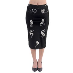 Katzen Cats Katzen Cats Midi Pencil Skirt by WetdryvacsLair