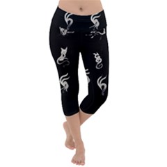 Katzen Cats Katzen Cats Lightweight Velour Capri Yoga Leggings by WetdryvacsLair