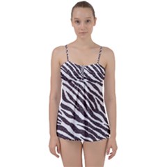 Zebra Babydoll Tankini Set by PollyParadise