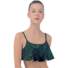 Sea Green Frill Bikini Top by LW323