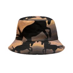 Evening Horses Inside Out Bucket Hat by LW323