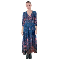 Abstract3 Button Up Maxi Dress by LW323