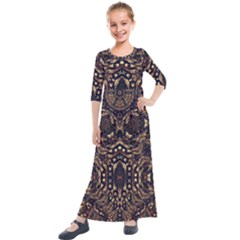 Cool Summer Kids  Quarter Sleeve Maxi Dress by LW323