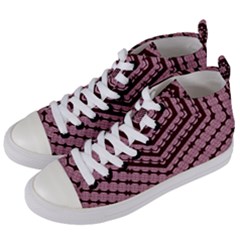 Burgundy Women s Mid-top Canvas Sneakers by LW323