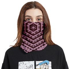 Burgundy Face Covering Bandana (two Sides) by LW323