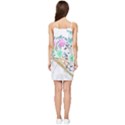 Minimal Green Gold Floral Marble A Summer Tie Front Dress View2