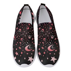 Pattern Lune Étoile Profondeur Women s Slip On Sneakers by alllovelyideas