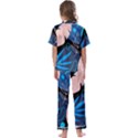 Pattern Nature  Kids  Satin Short Sleeve Pajamas Set View2