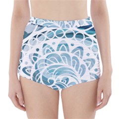 Coquillage-marin-seashell High-waisted Bikini Bottoms by alllovelyideas